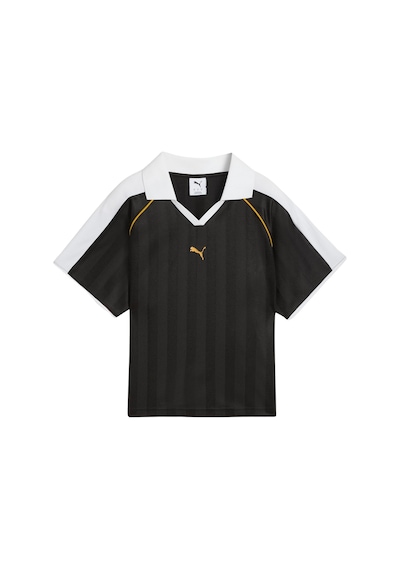 632157-01 Puma T7 Relaxed Football Jersey Kadın T-shirt Siyah 632157-01 SIYAH