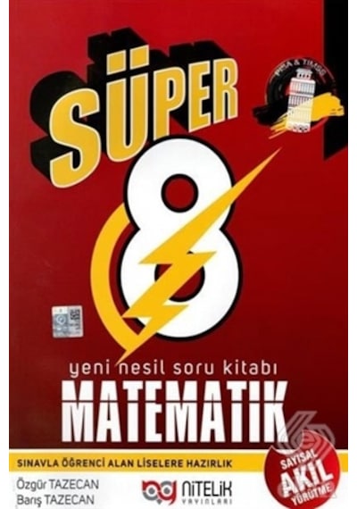 Süper 8 Matematik Sayısal Soru Kitabı - Özgür Tazecan.Barış Tazecan