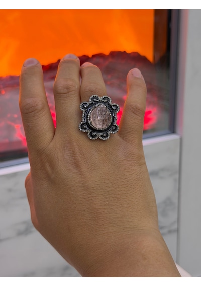 Pembe Turmalin Elmas Yüzük 363