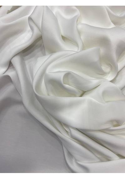 Polyester Sevda Saten Kırık Beyaz