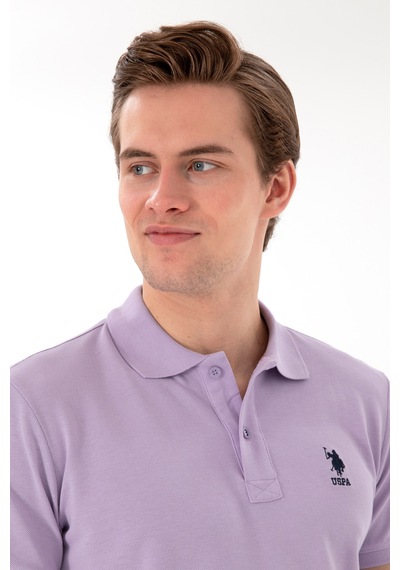 U.S. Polo Assn. Erkek Slim Fit Polo Yaka Lila Basic Tişört 50298041-VR034 U.S. Polo Assn. Erkek Slim Fit Polo Yaka Lila Basic Tişört 50298041-VR034