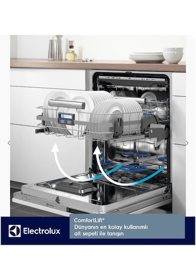 Electrolux ESC87300SX ComfortLift XXL 9 Programlı 13 Kişilik Bulaşık Makinesi