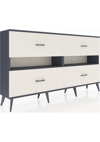 Arges Konsol 2 Raflı 4 Çekmeceli 176x30x99 Antrasit-antrasit/aytaşı Antrasıt/aytası - Antrasıt Arges Konsol 2 Raflı 4 Çekmeceli 176x30x99 Antrasit-antrasit/aytaşı Antrasıt/aytası - Antrasıt