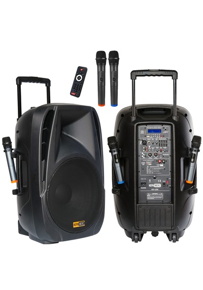 Hs1250 Şarjlı Ekolayzerli Taşınabilir Seyyar Ses Sistem 15" 1250w