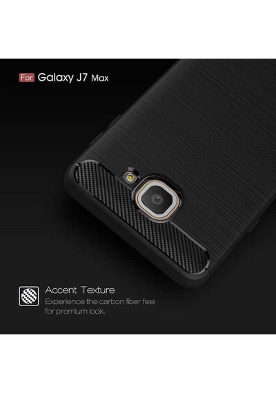 Galaxy J7 Max Kılıf Zore Room Silikon Kapak Siyah