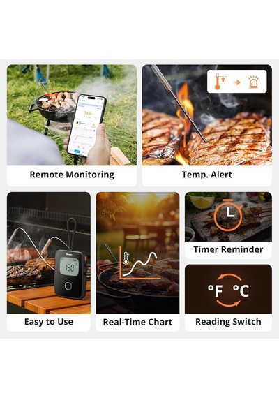 Akıllı Bbq Et Termometresi Bmt01