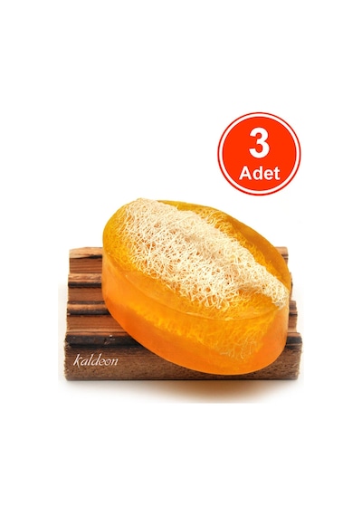 Kabak Lifli El Yapımı Doğal Kükürt Sabunu 120 G x 3 Adet