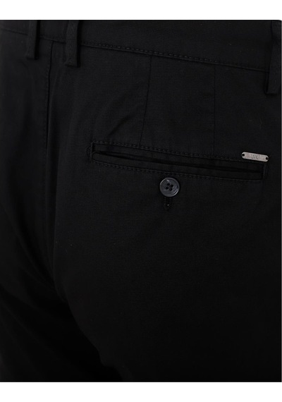 Uki Siyah Comfort Fit Chino Pantolon Siyah