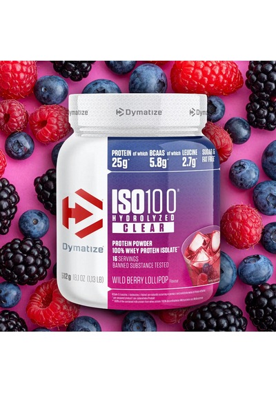 Dymatize Iso 100 Hydrolized Clear Whey Protein 512 Gr Orman Meyveleri