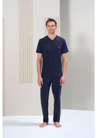 Oversleep Erkek Pijama Takım 1735 Lacivert Lacıvert/m