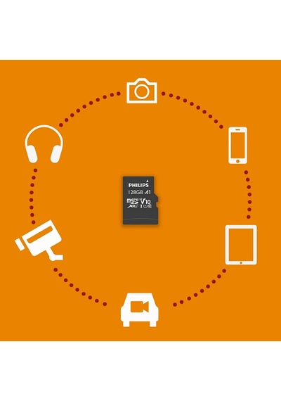 Phılıps Microsd 128gb Fm12mp45b/00 Class10 Hafıza Kartı