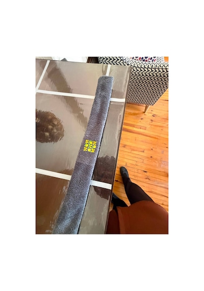Saç Şekillendirme Kemeri Limon Baskılı Isısız Bukle Yapan Yumuşak Kemer Gri Gri