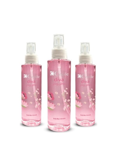 Cecile Diva Body Mist Vücut Spreyi 150 ML x 3
