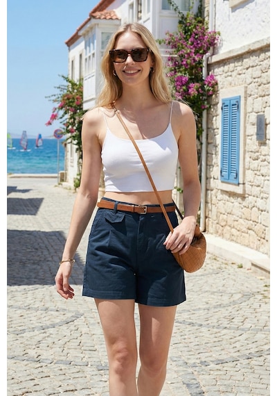 Lela Bayan Şort 668yp5448 Lacivert Lacivert