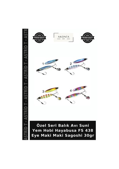 Özel Seri Balık Avı Suni Yem Hobi Hayabusa Fs 438 Eye Maki Maki Sagoshi 30gr