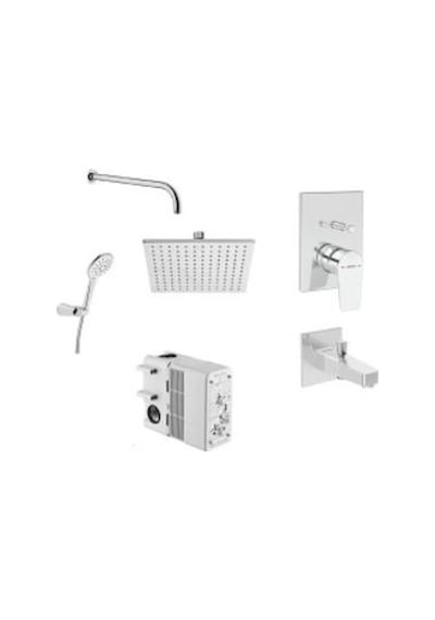 VitrA Flow Square A49305 Ankastre Duş Seti, Krom Diğer