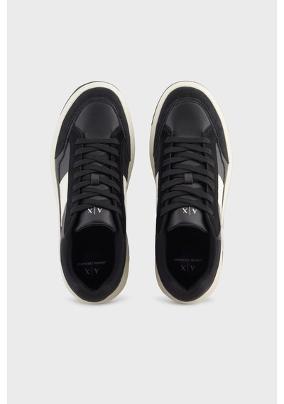 Armani Exchange Erkek Ayakkabı Xm001720 Af17529 Mc024 Siyah-beyaz Siyah-beyaz