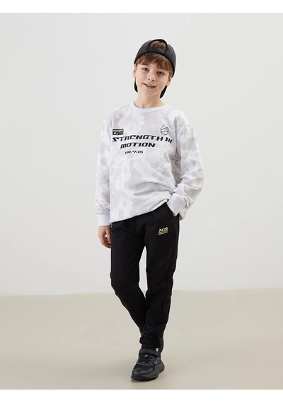 LC Waikiki Lcw Kids Bisiklet Yaka Erkek Çocuk Eşofman Takımı Grey Prınted