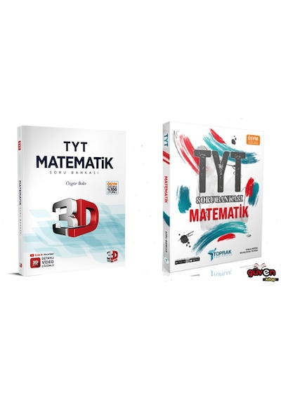 Tyt Matematik Soru Bankası 3d Yayınları Ve Toprak Yayınları Seti