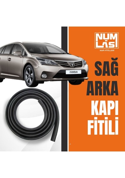 Toyota Avensis Station Wagon 2010-2014 Sağ Arka Kapı Fitili-a Kalite-numlas-nm5624