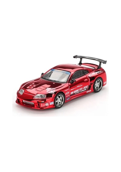 1/64 Model Araç Supra A80 Top Secret Gt-300 Top Secret Red Chrome