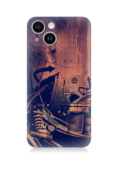 Apple Uyumlu iPhone 13 Uyumlu Karanlık Tiyatro Desenli Silikon Kılıf -