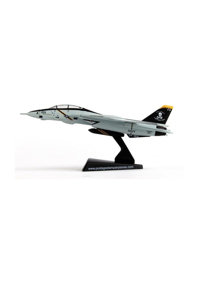 Daron Dünya Çapında Ticaret Posta Damgası F-14 Tomcat Vf-103 Jolly Rogers 1/16o Ölçekli Uçak Modeli