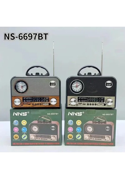 Nns Ns-6697bt Taşınabilir Bluetooth Nostaljik Radyo 5570