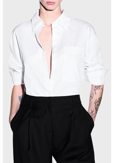 Armani Exchange Pamuklu Regular Fit Göğüs Cep Detaylı Gömlek Kadın Gömlek Xw002700 Af25758 F0028 Beyaz Armani Exchange Pamuklu Regular Fit Göğüs Cep Detaylı Gömlek Kadın Gömlek Xw002700 Af25758 F0028 Beyaz