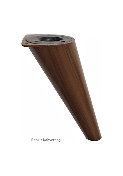 Eymenyapimarket Retro Açılı Konik Plastik Mobilya Ayak Koltuk Ayağı 15 Cm