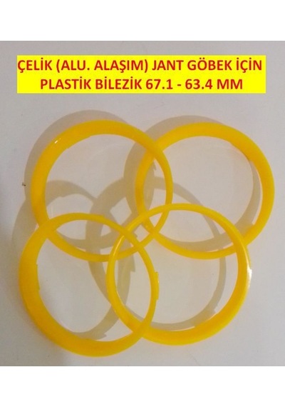 Çelik Jant Göbek Ayarı için Plastik Bilezik Takımı