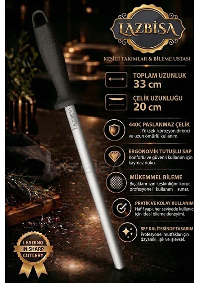 Lazbisa MFT-245 İncisive Serisi Masat Mutfak Bıçak Bileme Aleti Masatı