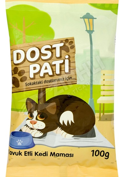 5 Adet Dost Pati Tavuklu Kedi Maması 100 Gr