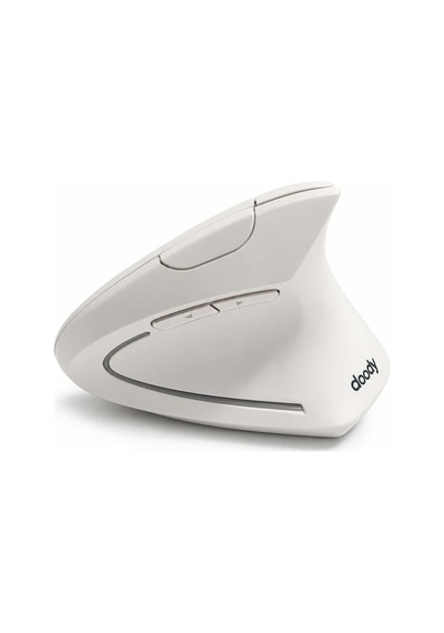 Pilli Dikey Ergonomik Kablosuz Mouse Fare Wireless 2000 Dpı 6 Beyaz Genel