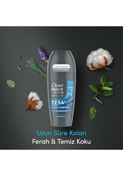 Dove Men +care Erkek Roll On Deodorant Clean Comfort 50 Ml X2
