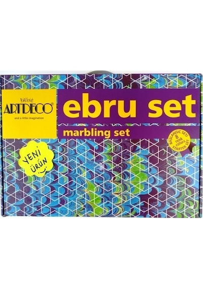 Artdeco Ebru Başlangıç Seti 8 Renk Y-016 Es-8