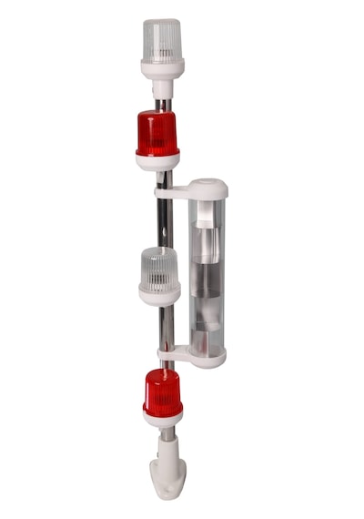 4'lü Çıpa Fenerli Reflektörlü Arıza Feneri 24V 60cm (Ledli - Hare