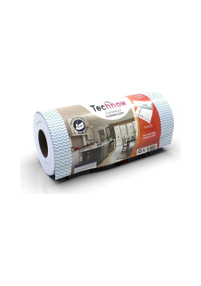 Technow 33 Yaprak Kopar Kullan Rulo Hassas Temizlik Bezi Mavi 25x30cm 2 Rulo Adet