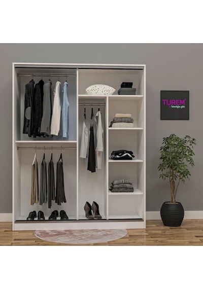 Rain Gardırop Mdf Antrasit Rain Gardırop Mdf Antrasit