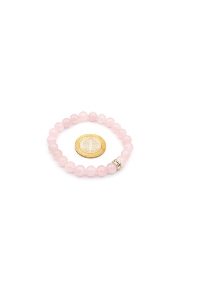 Murty99Doğaltaş Hakiki Doğal Pembe Kuvars Bileklik 001 N11.46287 Pembe