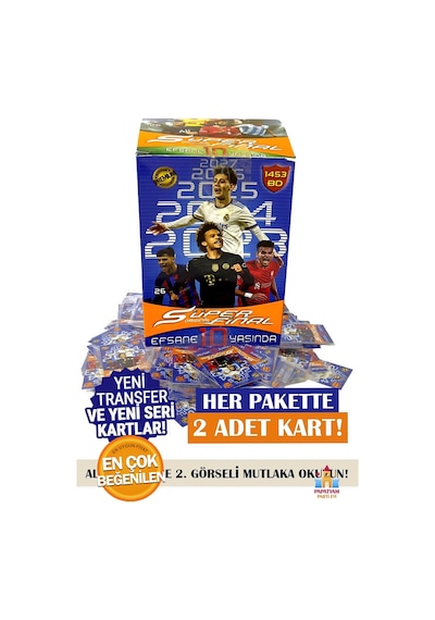 Süper Final 2023 Futbol Oyuncu Kartları - All Star 10. Yıl Özel Tasarım 400 Adet