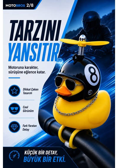 Motosiklet -bisiklet-araba- Aksesuar Gidona Takılan Ve Yapışabilen Civciv 8 Mat Sarı