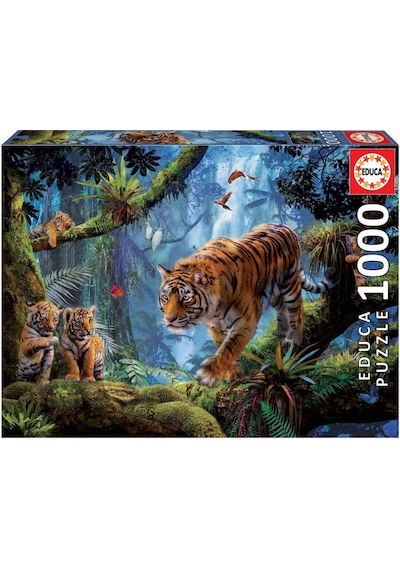 Educa Puzzle 1000 Parça Tigers In The Tree  17662