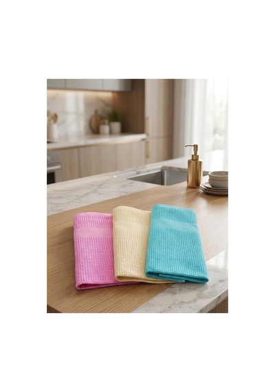 65 Litre Bambu Dokulu Kapaklı Kirli Çamaşır Sepeti Ve 3'lü Mikrofiber Temizlik Bezi Seti Beyaz - 892391513 Beyaz