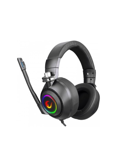 RAMPAGE RM-K20 AMAZE Siyah USB 7.1 Noice Can  elling Mic RGB Ledl