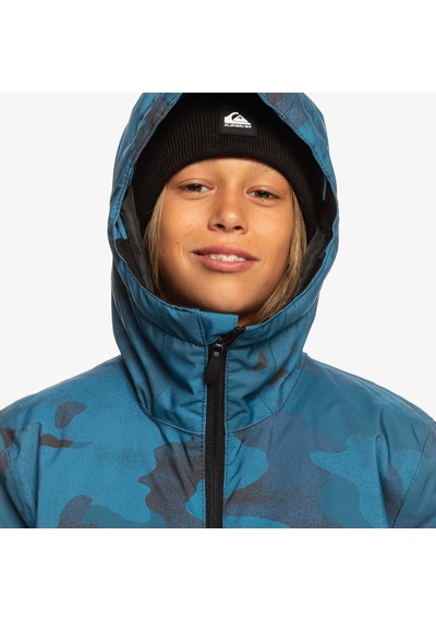 Quiksilver Mission Printed Youth Erkek Çocuk Mavi Snowboard Ceketi Bsm5