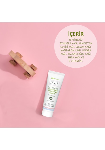 Incıa %100 Doğal Pişik Önleyici Krem Atopure Yenidoğan Nemlendirici Koruyucu Hassas Bakım 60 Ml