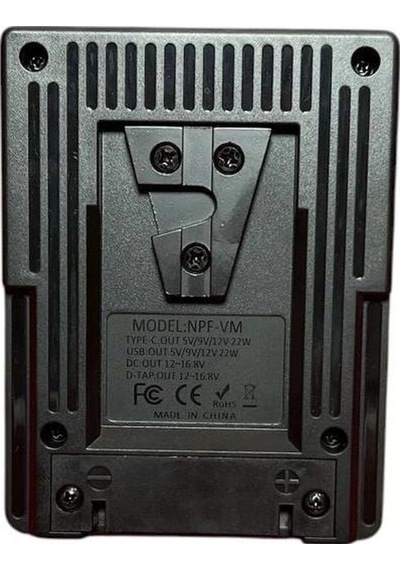 Andoer Npf-vm Np-f550 / F750 / F970 Piller İçin V-montaj Dönüştürücü Adaptörü