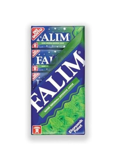 Falim Şekersiz Sakız Nane Aromalı 5&apos Li 7 G X 20 Adet