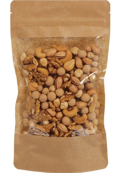 Packanya Kraft Geniş Pencereli Doypack 2000'li 20 x 30 + 5 CM